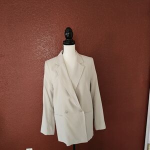 H&M Women's Cream Blazer